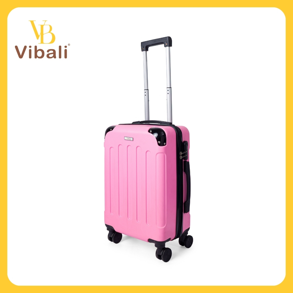 Vali du lịch nhựa ABS VBV046 màu hồng cá tính