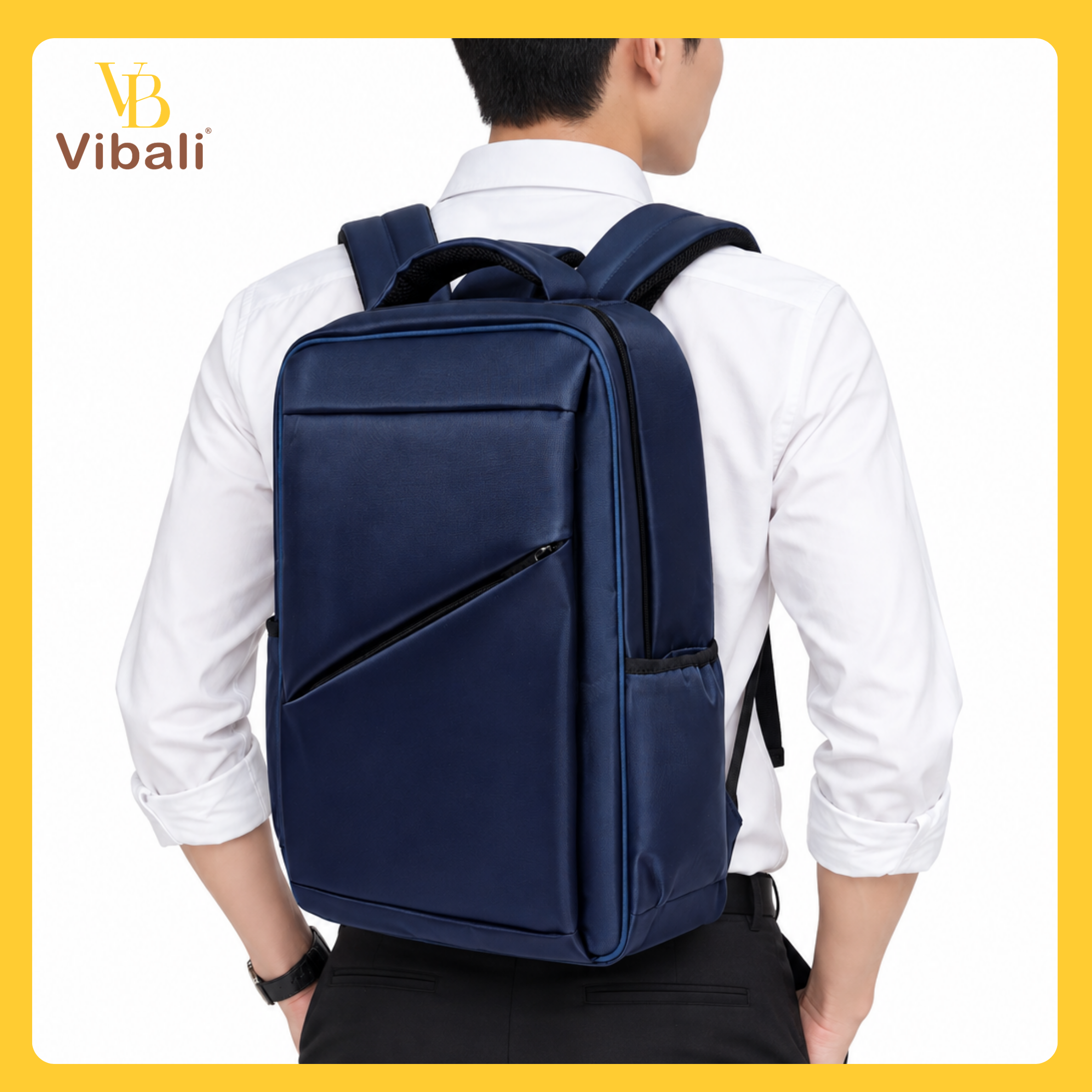 balo-lap-top-vbb025 (8) Balo laptop công sở VBB025 là mẫu balo được thiết kế dành cho nhân viên văn phòng, người đi làm