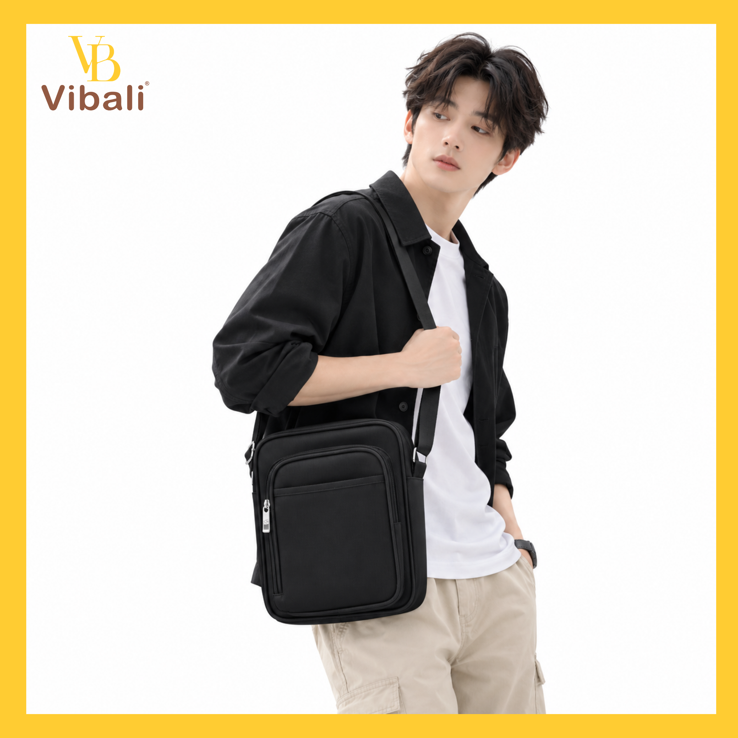 tui-deo-cheo-nam-vbt040.jpg (7) Túi Đeo Chéo Nam VBT040 Nhỏ Gọn, Đa Ngăn | Vibali